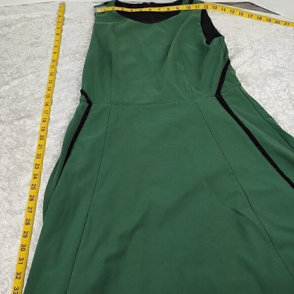 Cynthia Rowley Fully Lined Green Sleeveless Midi Dress Size Medium - Picture 5 of 10